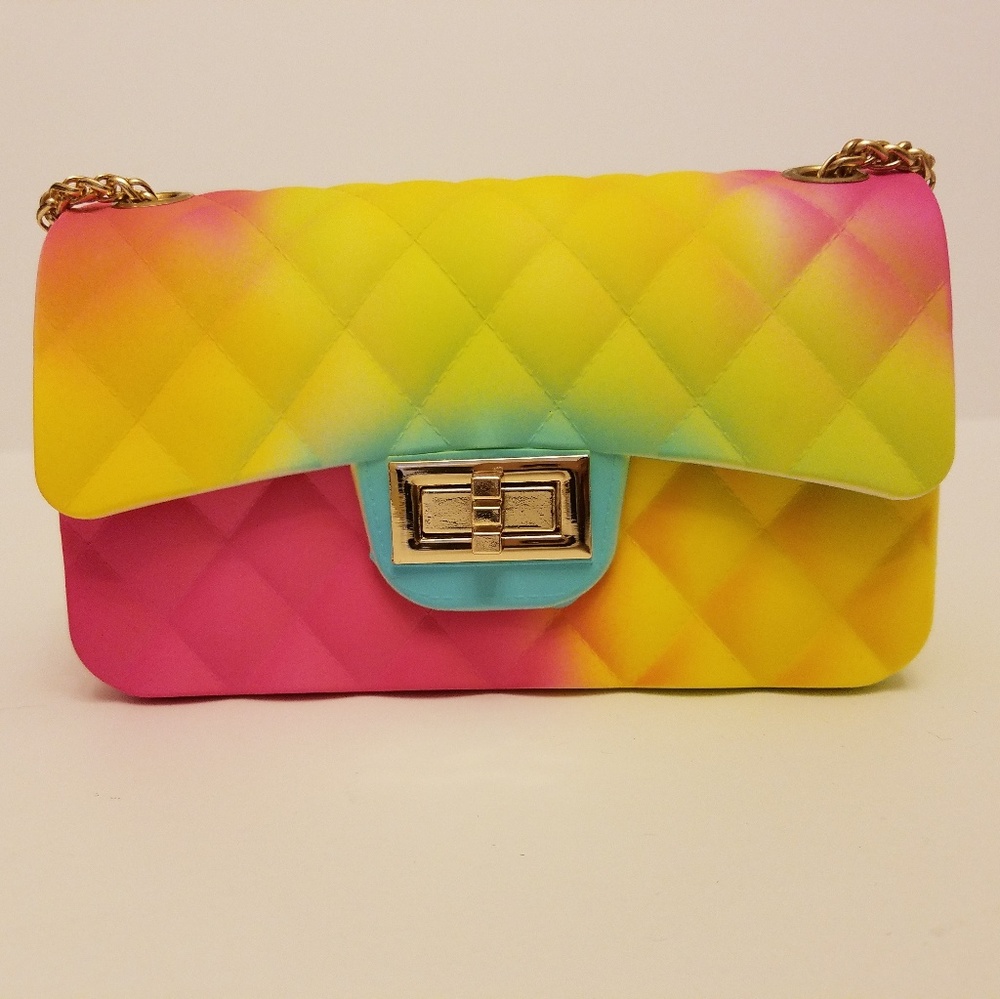 NWOT Colorful Rainbow Candy Purse